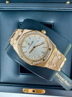 Audemars Piguet Royal Oak Yellow Gold Diamond Bezel Warranty Card
