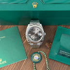 Rolex Datejust 'Wimbledon' Stainless Steel Slate Dial Jubilee
