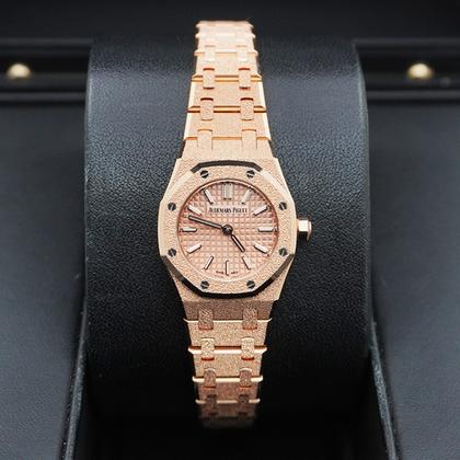 Audemars Piguet Royal Oak Mini Frosted rose Gold Quartz