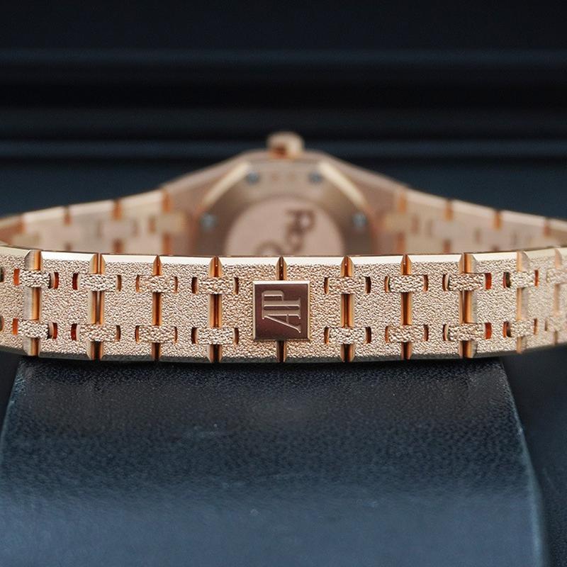 Audemars Piguet Royal Oak Mini Frosted rose Gold Quartz