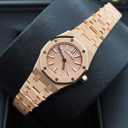 Audemars Piguet Royal Oak Mini Frosted rose Gold Quartz