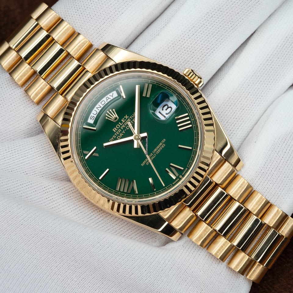Rolex Day-Date 40, Green Ombre