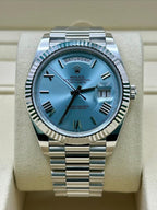 Rolex Day-Date
Ice Blue Roman Platinum