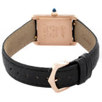 Cartier Tank Solo Women's Watch with Black Leather Strap