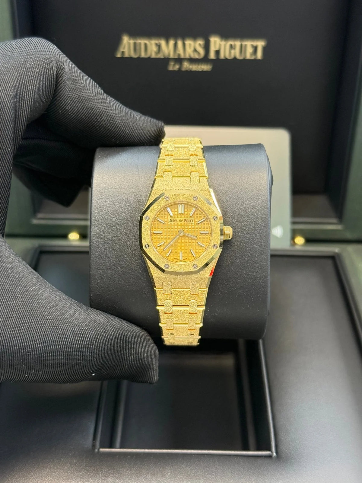Audemars Piguet Royal Oak Mini Frosted Gold Quartz
