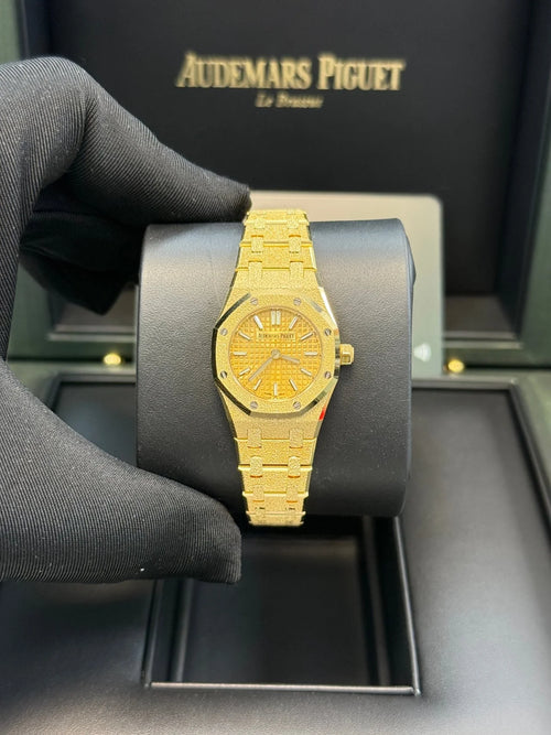 Audemars Piguet Royal Oak Mini Frosted Gold Quartz