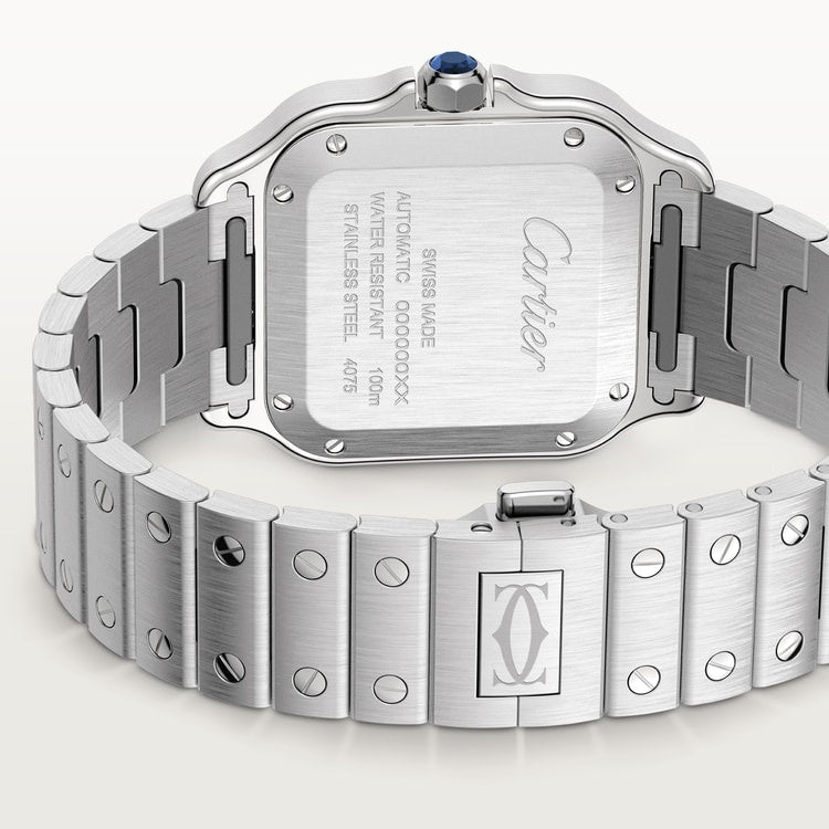 Cartier Santos De Cartier Blue 2023 Dial Medium complete set