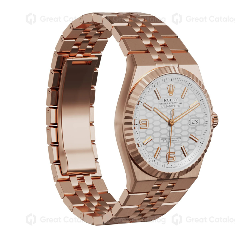 Rolex Land-Dweller White Honeycomb