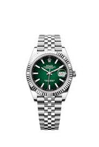 Rolex Datejust 41 Green Ombré Fluted Bezel Jubilee Bracelet